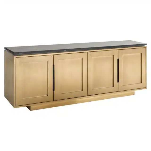 Richmond Interiors Dressoir Finsbury 4 Deurs 183x46x80 Cm Marmer