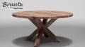 UrbanSofa Bruuts® eettafel Robin rond acacia Wooden Spider Leg-B Blank