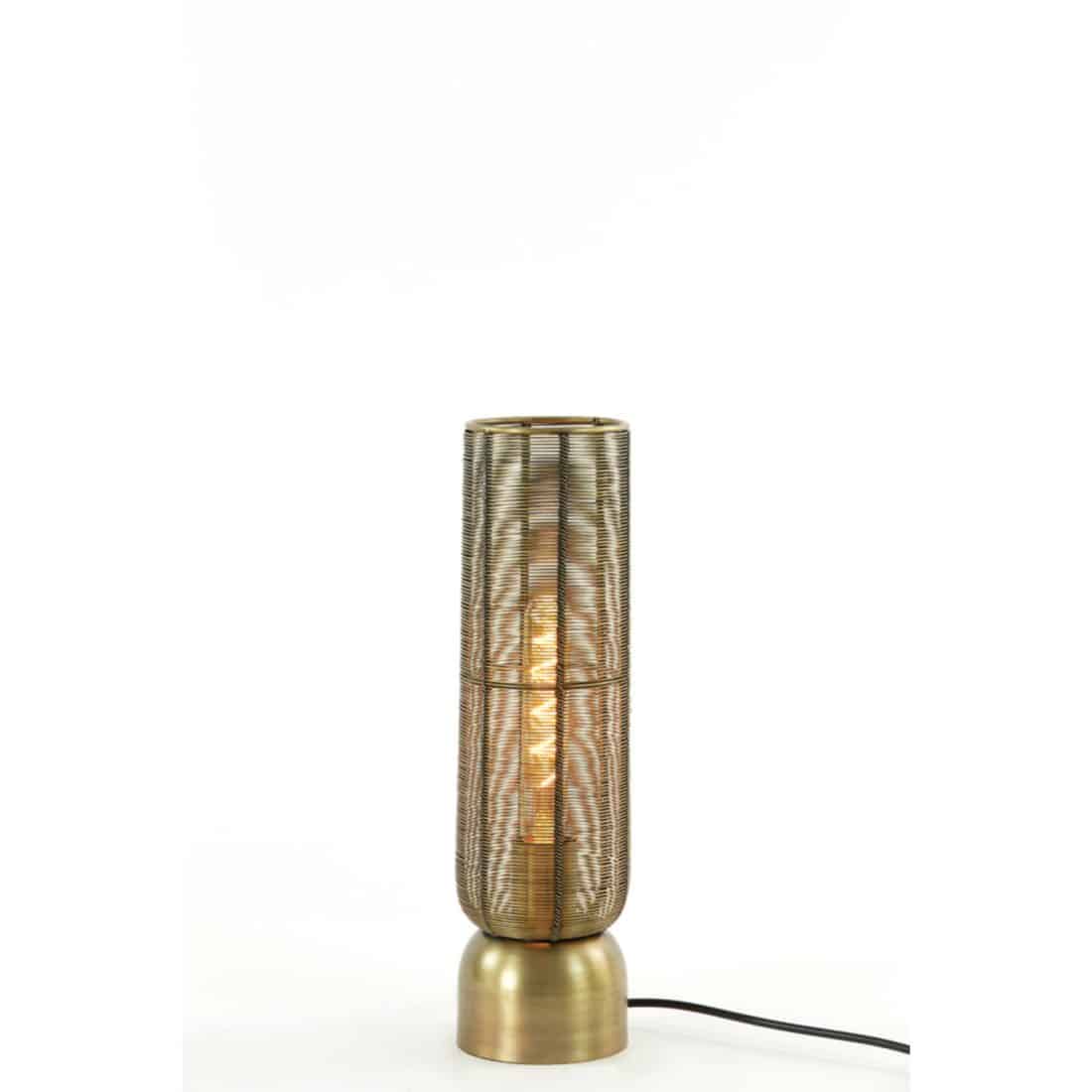 Light & Living tafellamp Ø11x39,5 cm Lezuza antiek brons
