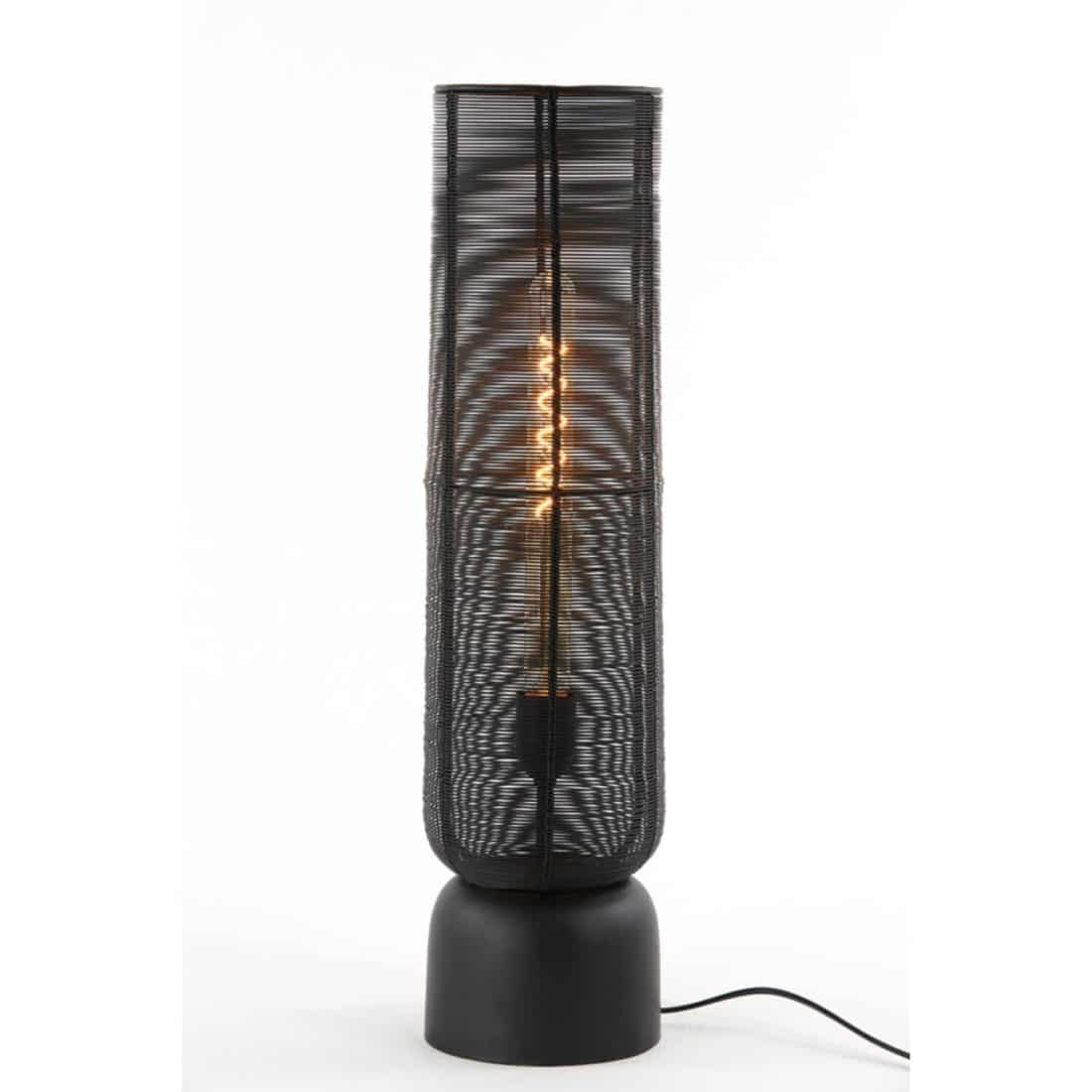 Light & Living tafellamp Ø15,5x60,5 cm Lezuza zwart