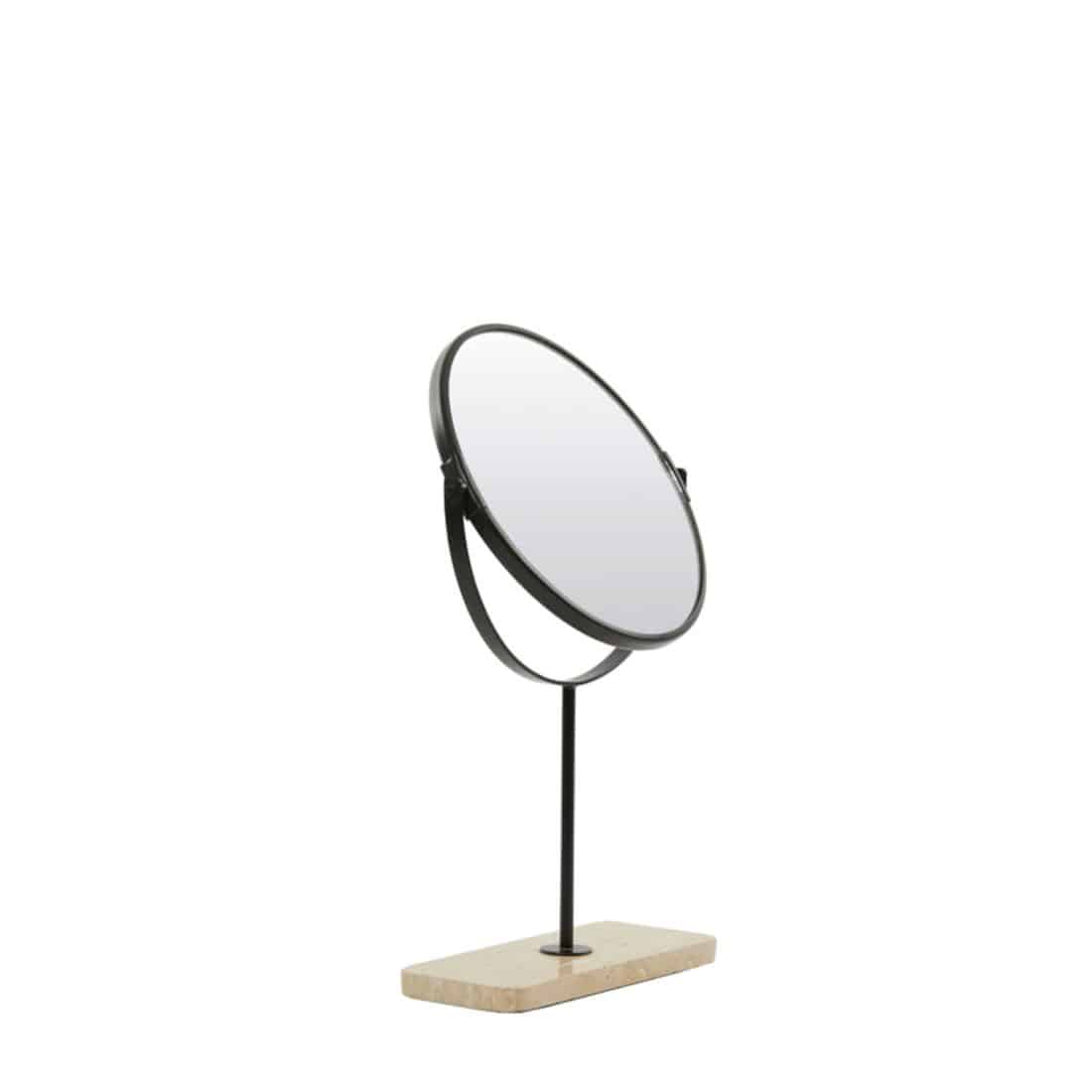 Light & Living spiegel 24x9x40 cm RIESCO travertin zand-zwart