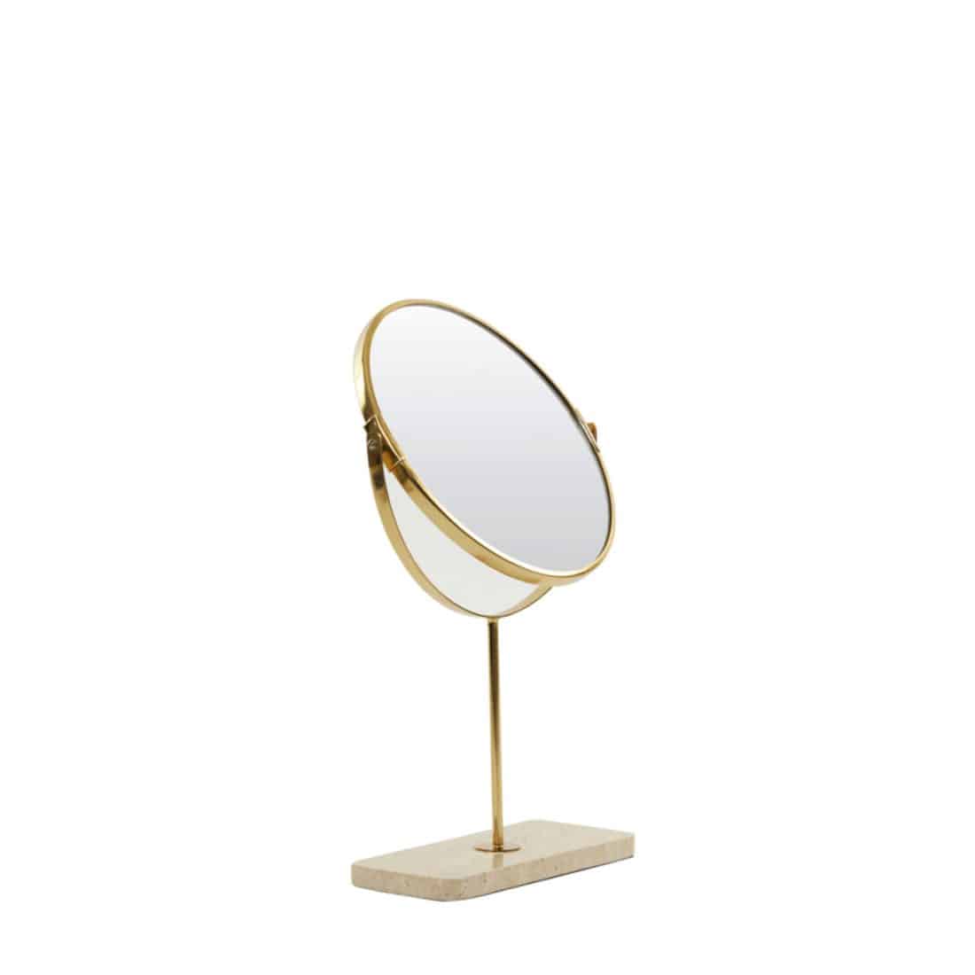 Light & Living spiegel 24x9x40 cm RIESCO travertin zand-goud