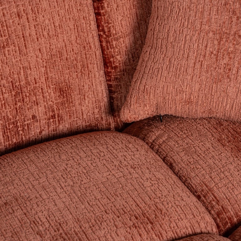 Richmond Interiors loungebank Cube 3 zits + lounge rechts roze