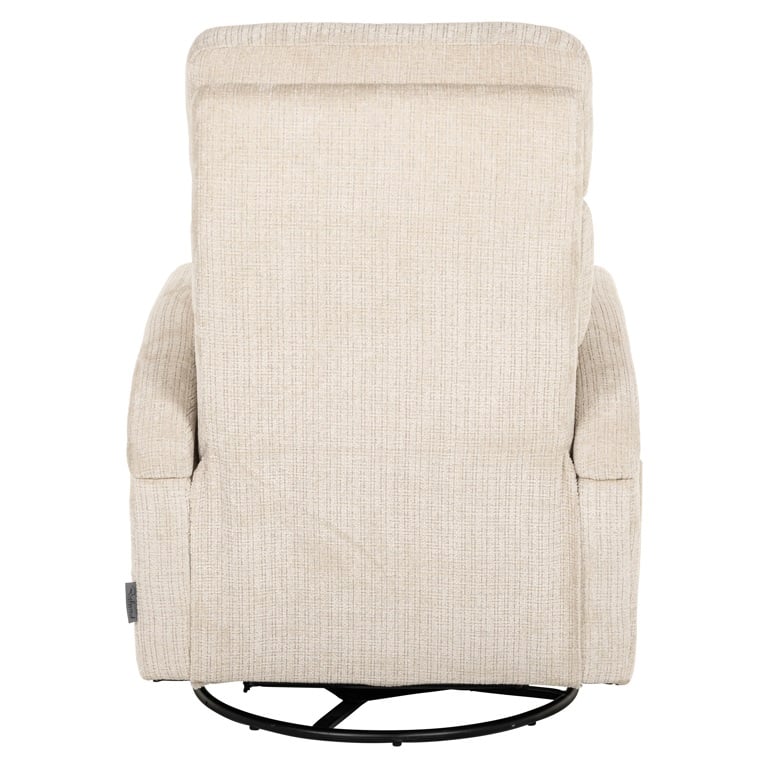 Achterkant Richmond Interiors verstelbare draaifauteuil Denvi beige