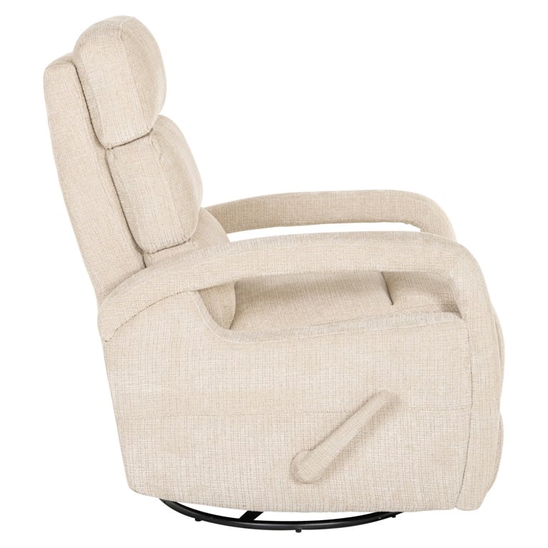 Zijkant Richmond Interiors verstelbare draaifauteuil Denvi beige