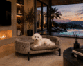 Richmond Interiors huisdierenbed Dolly stone chenille