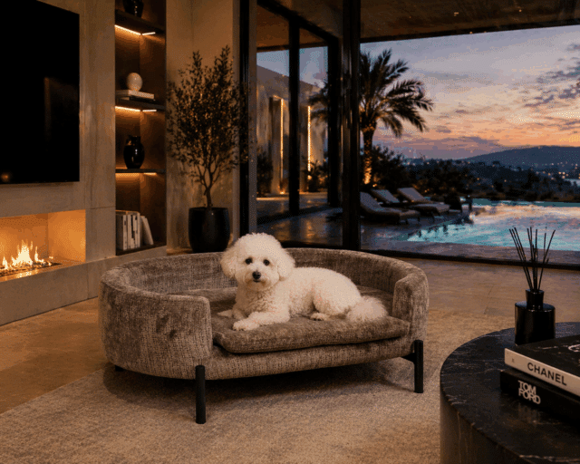 Richmond Interiors huisdierenbed Dolly stone chenille