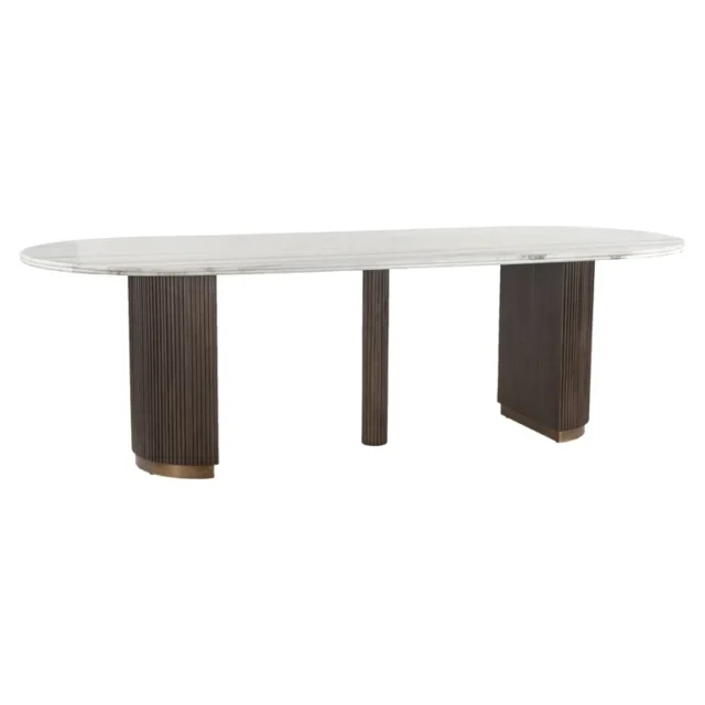 Richmond Interiors eettafel Mayfield 250 cm marmer