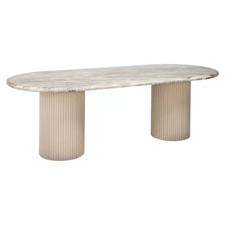 Richmond Interiors eettafel Coronel 240x100x76 cm marmer