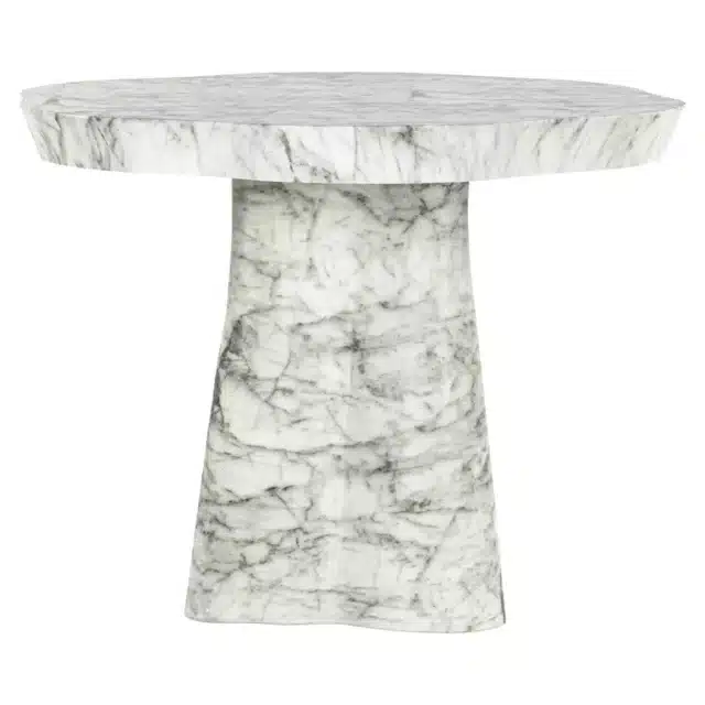 Richmond Interiors eettafel Rockyard 100 cm rond marmer