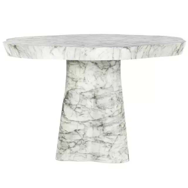 Richmond Interiors eettafel Rockyard 140 cm rond marmer