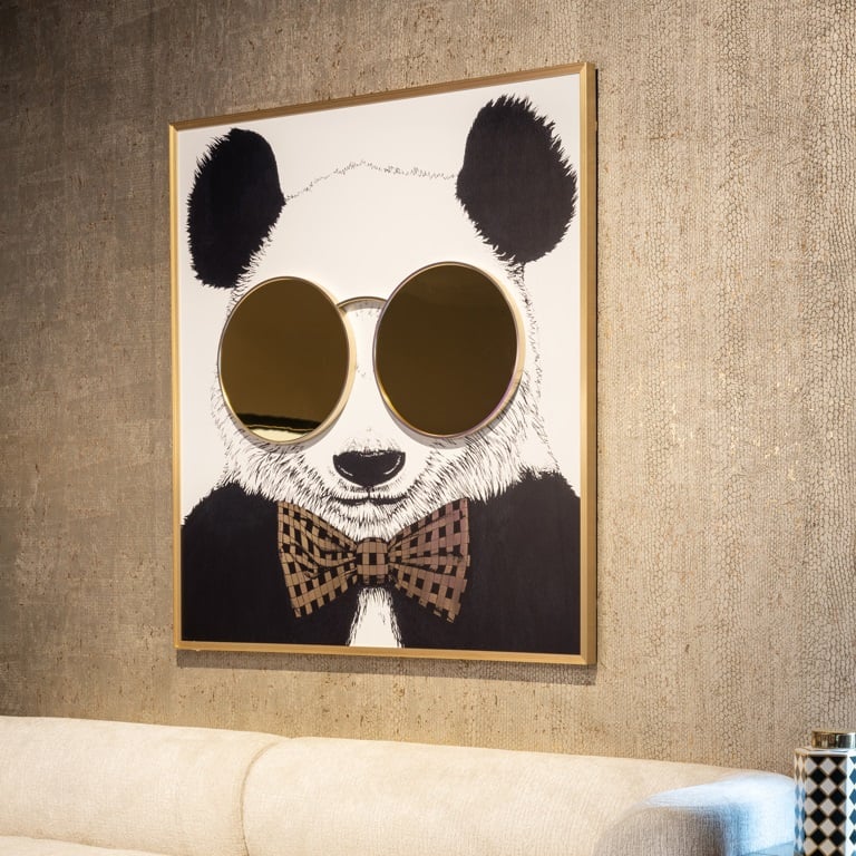 Richmond Interiors Wall art shiny Panda