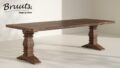 SHOWMODEL UrbanSofa Bruuts eettafel Rechthoek rechte rand kloosterpoot hout 300 cm Acacia Lava