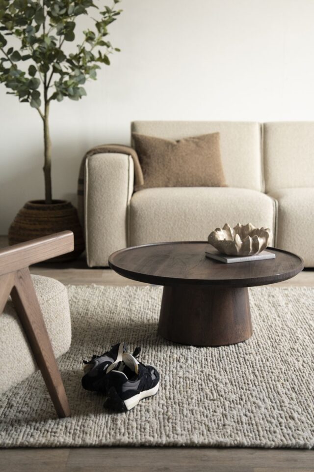 Eleonora salontafel Ron 80x80x32 cm mangohout bruin