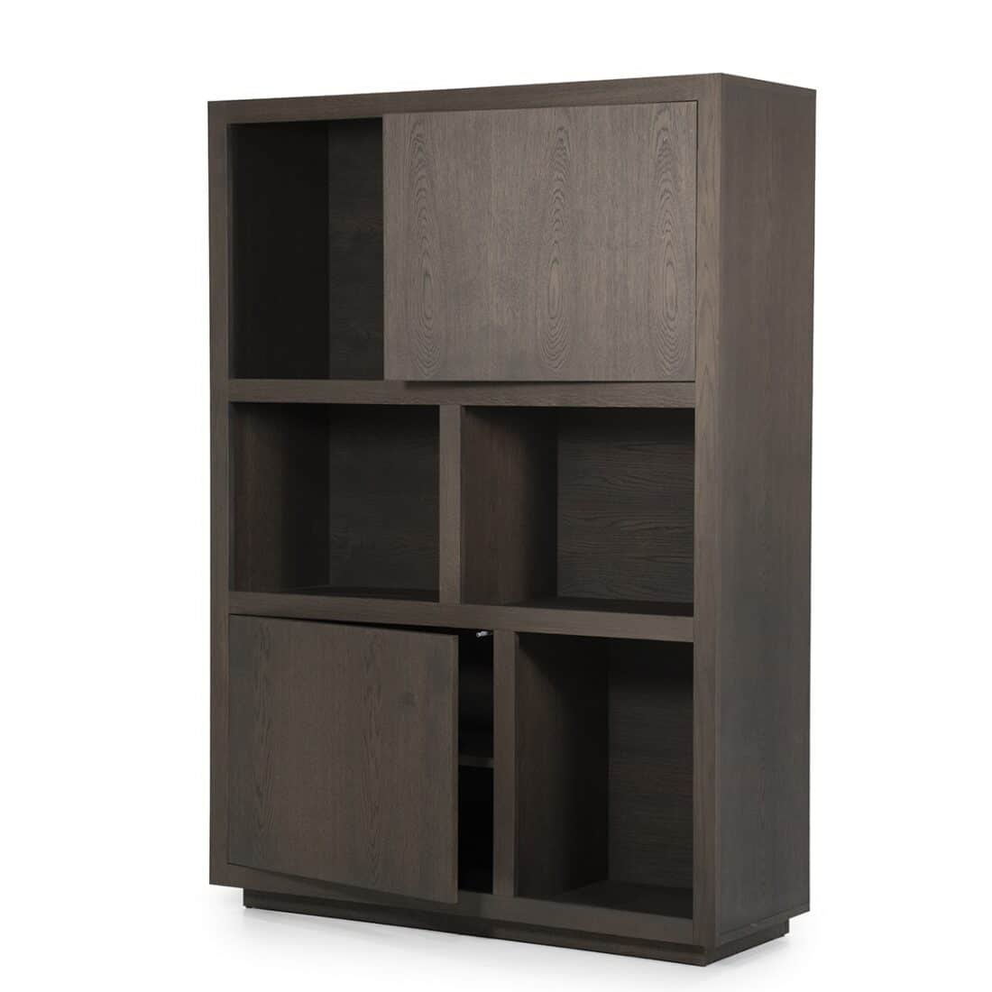 open Eleonora opbergkast Helsinki 120x42x170 cm eiken bruin