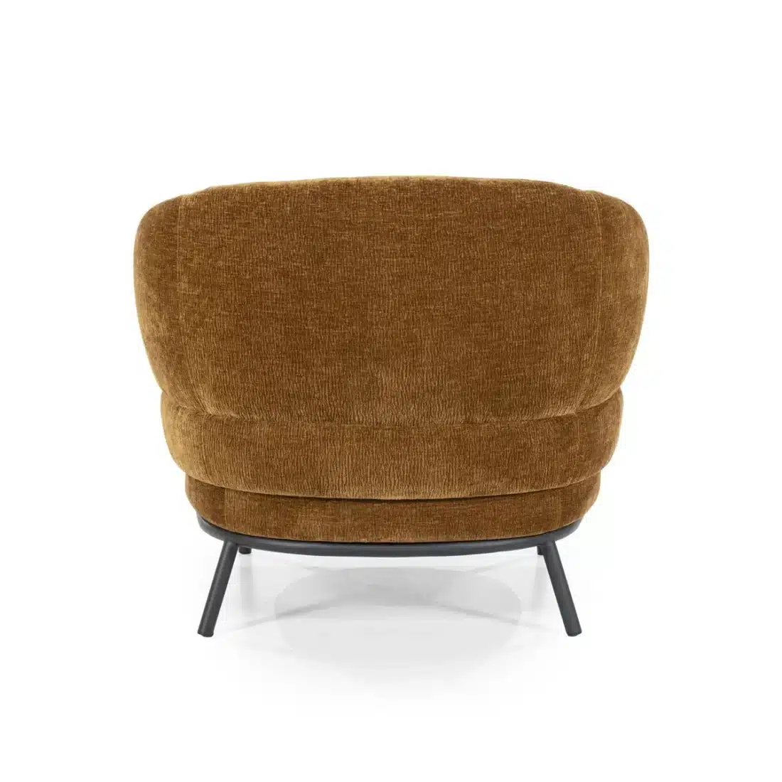 Achterkant Eleonora fauteuil David geel