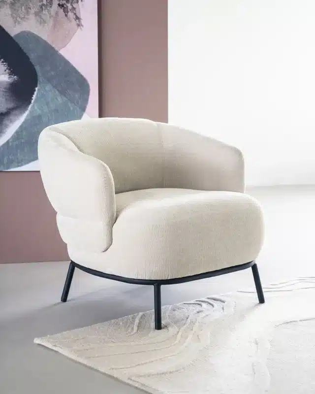 Eleonora fauteuil David beige