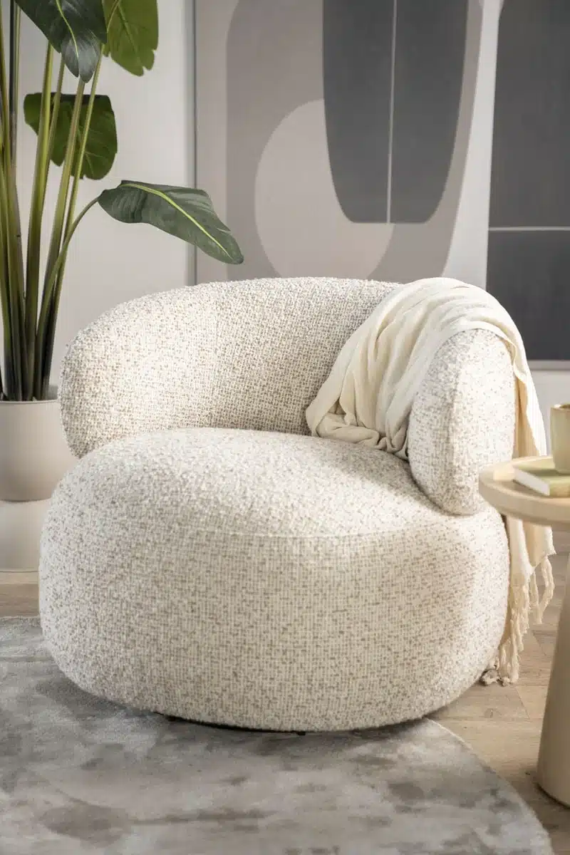 Eleonora fauteuil Maeve draaibaar beige