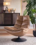 Eleonora fauteuil Sven draaibaar cognac