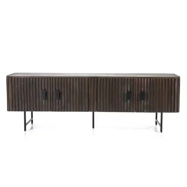 Eleonora tv meubel Remi 170x54x56 cm mangohout bruin