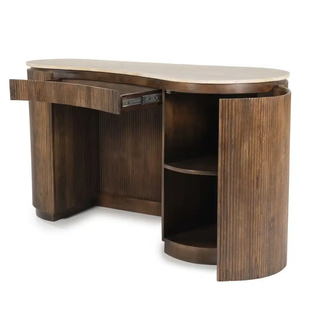 Eleonora Bureau Mari 129x60x77 Cm Travertin