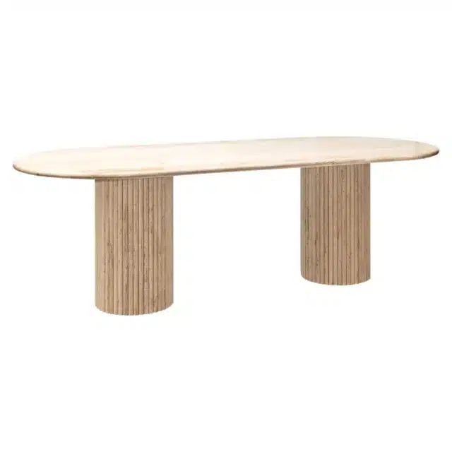 Richmond Interiors eettafel La Cantera 240 cm ovaal travertin