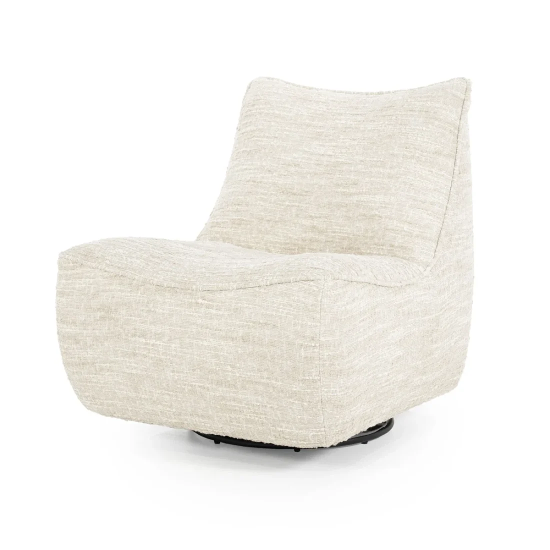 Voorkant Eleonora fauteuil Loys draaibaar beige