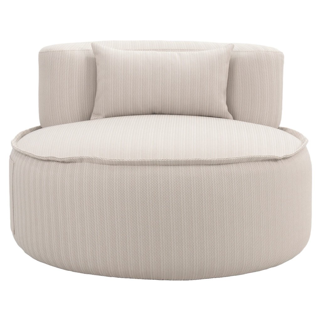 Voorkant Richmond Interiors Outdoor draaifauteuil Nammos beige