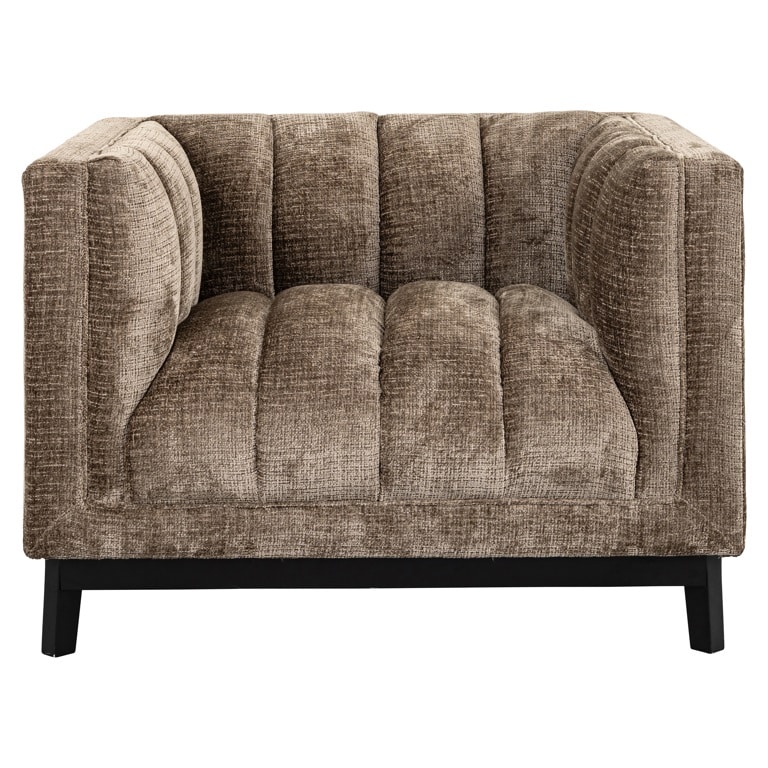 Voorkant Richmond Interiors fauteuil Beaudy bruin