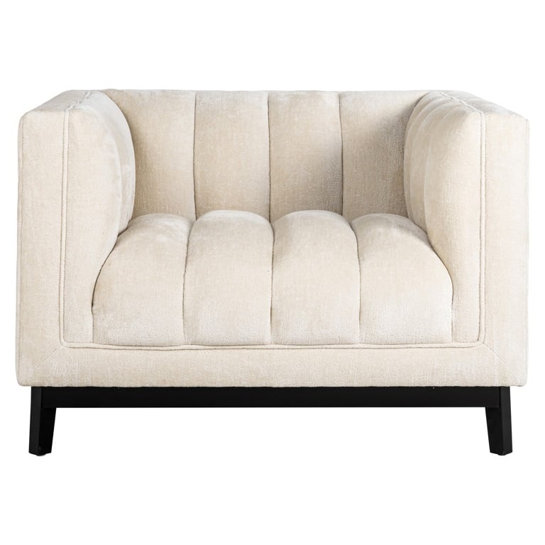 Voorkant Richmond Interiors fauteuil Beaudy wit