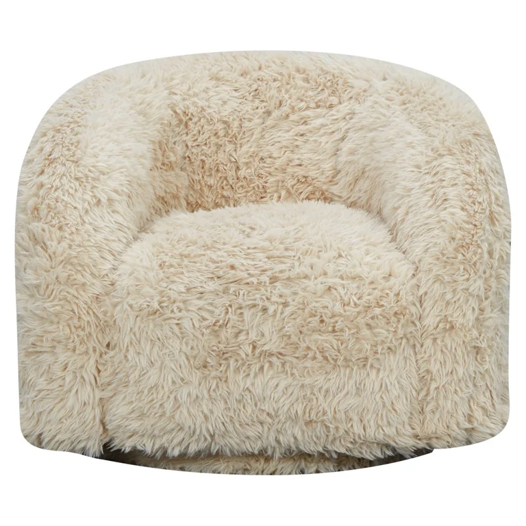 Voorkant Richmond Interiors kinder draaifauteuil Lenny sand