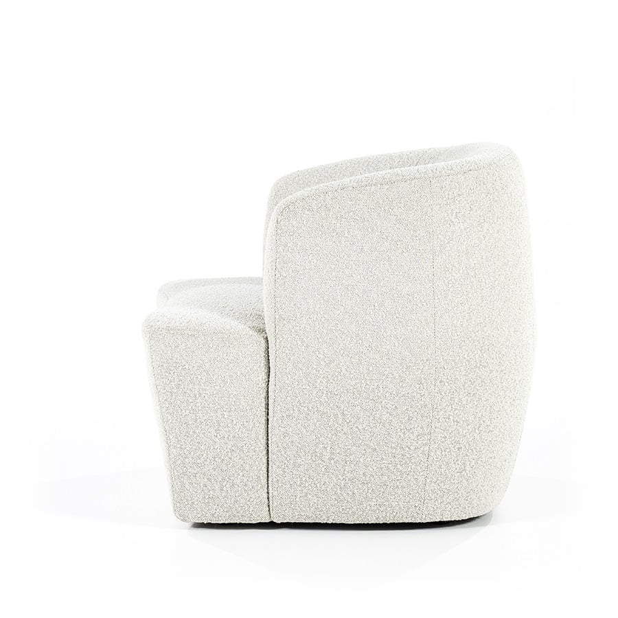 Zijkant Eleonora fauteuil Charlotte beige