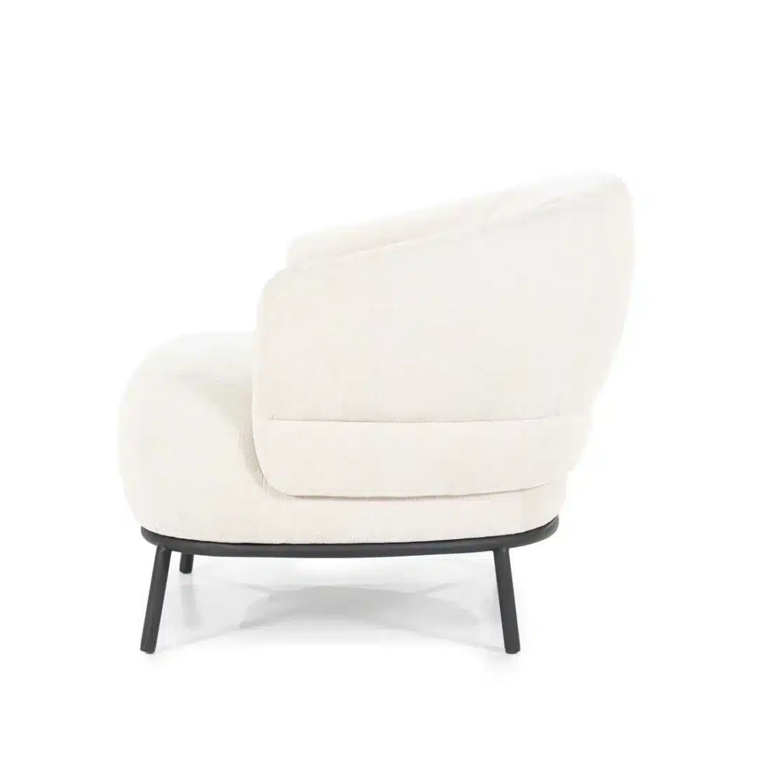 Zijkant Eleonora fauteuil David beige