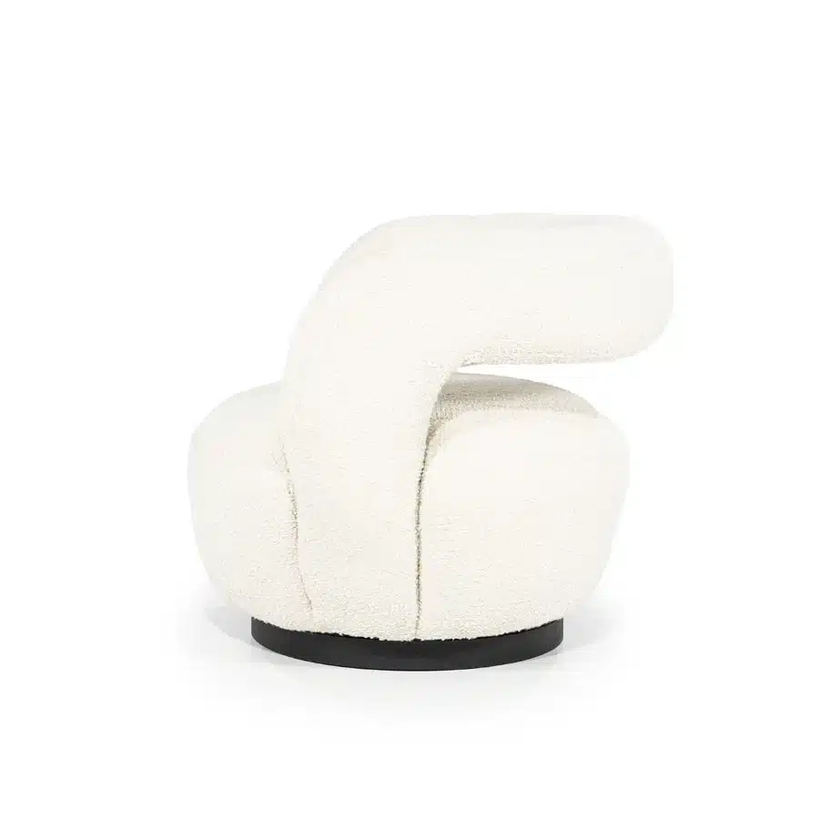 Zijkant Eleonora fauteuil Sharon beige