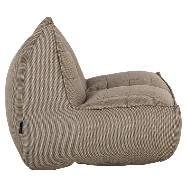 Zijkant Richmond Interiors outdoor loungestoel Scoppios taupe