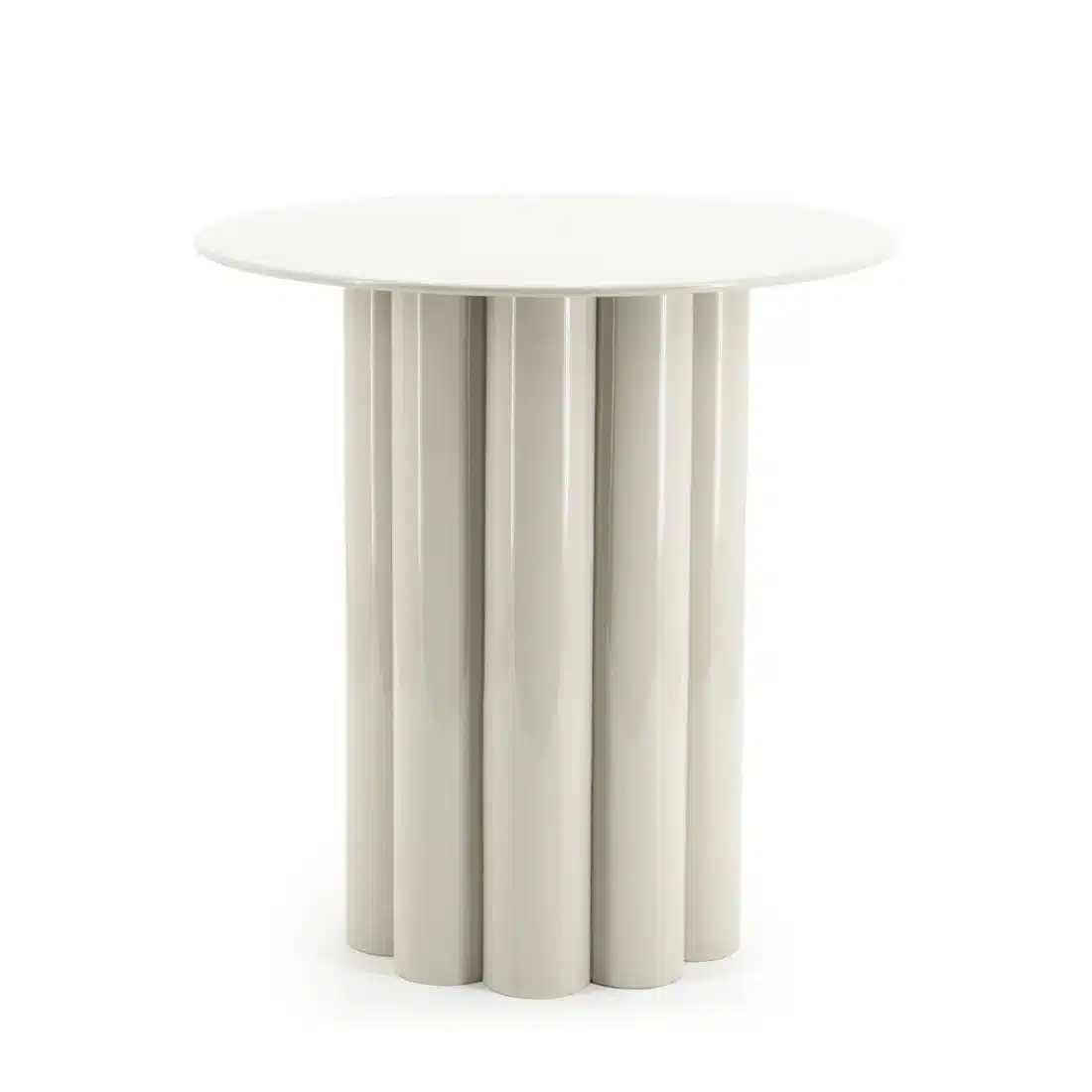 By-Boo bijzettafel Olympia 43x43x45,6 cm metaal beige