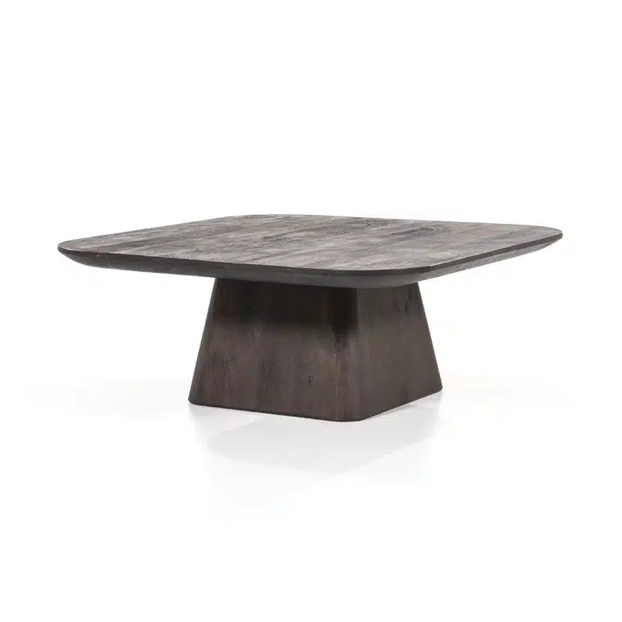 Eleonora salontafel Aron 80x80x32 cm vierkant mangohout bruin