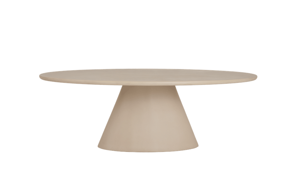 Tower Living eettafel Mello 220x120x77 cm ovaal beige