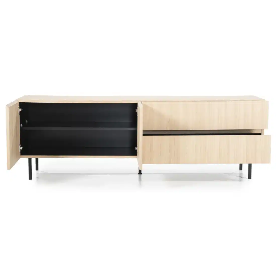 Open Eleonora tv meubel Thomas 170x42x55 cm eiken naturel