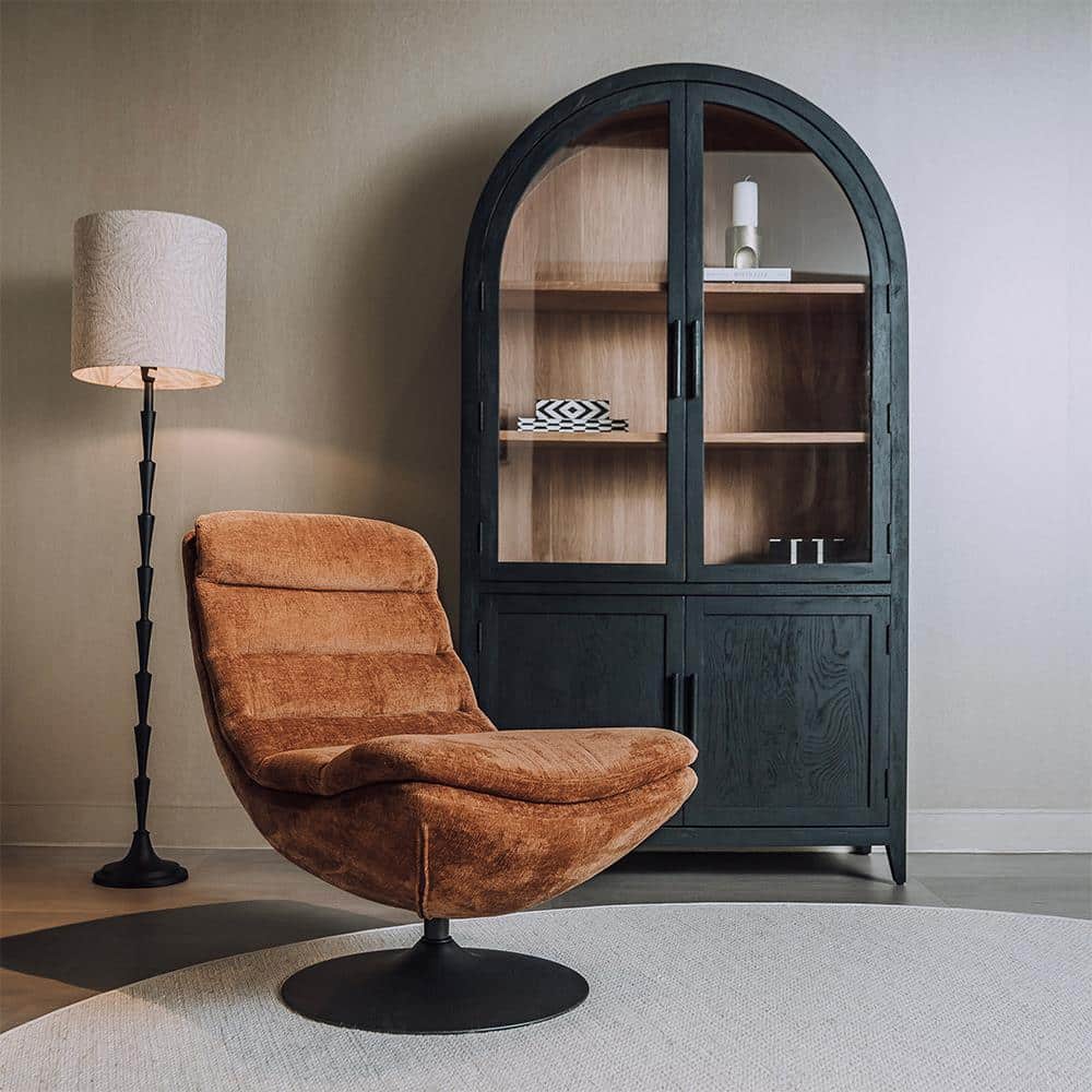 Tower Living fauteuil Marano draaibaar cognac Tower Living fauteuil Marano draaibaar cognac