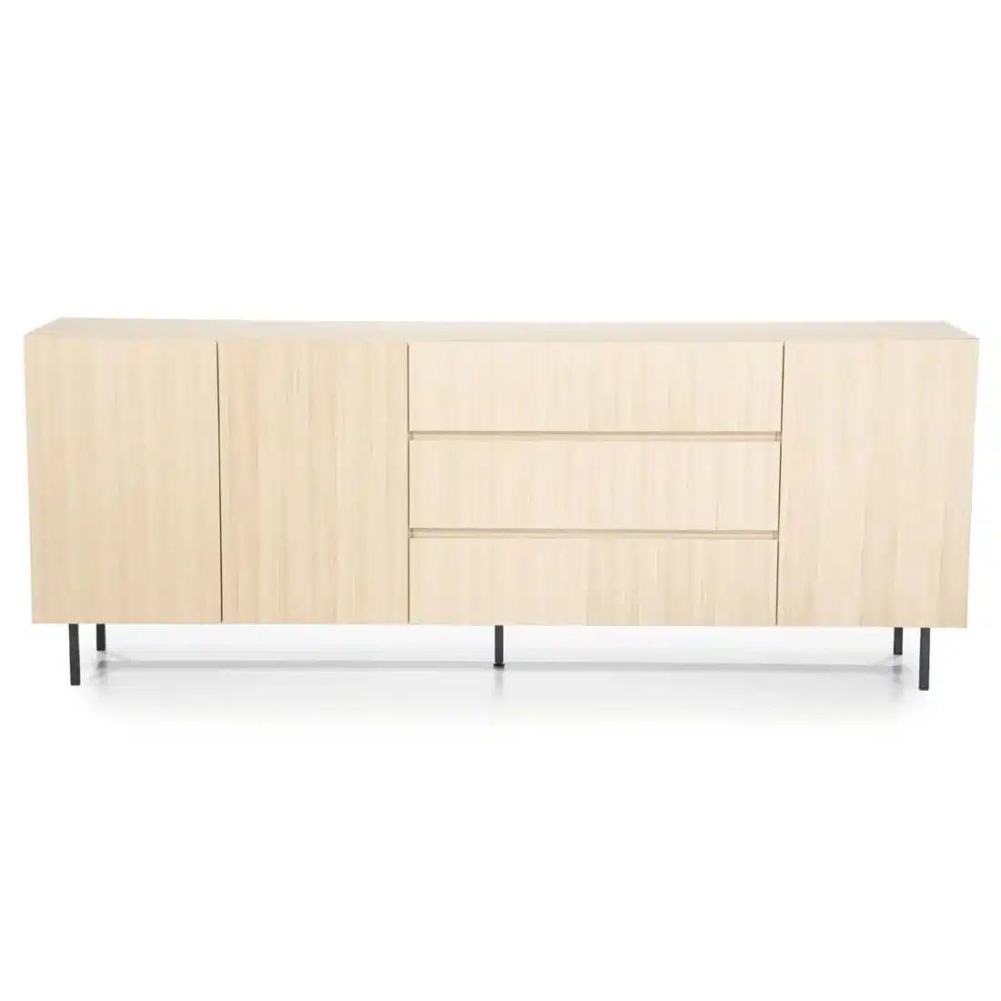 Voorkant Eleonora dressoir Thomoas 210x42,5x80 cm eiken naturel