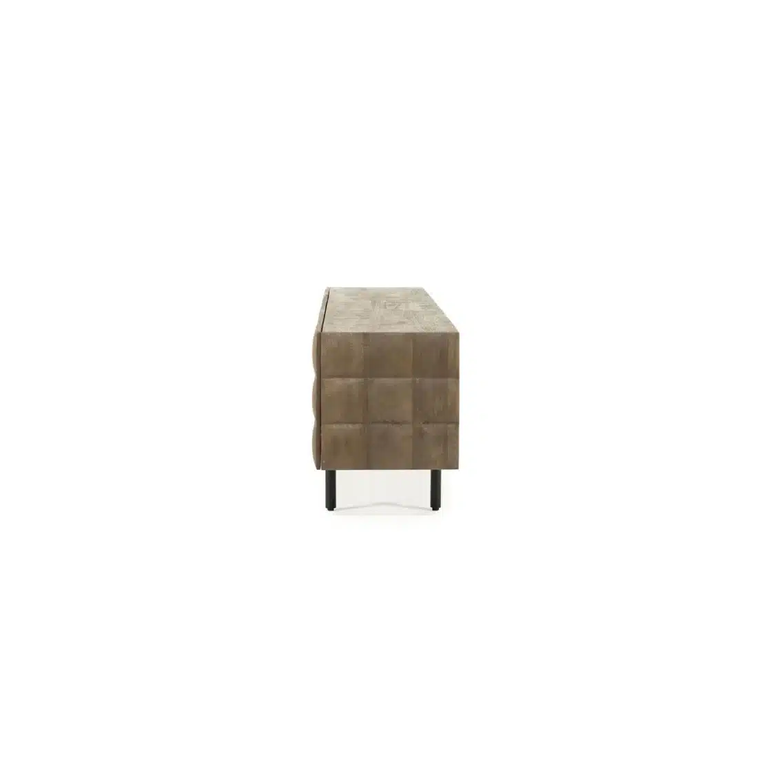 Zijkant Eleonora tv meubel Felix 210x50x140 cm mangohout