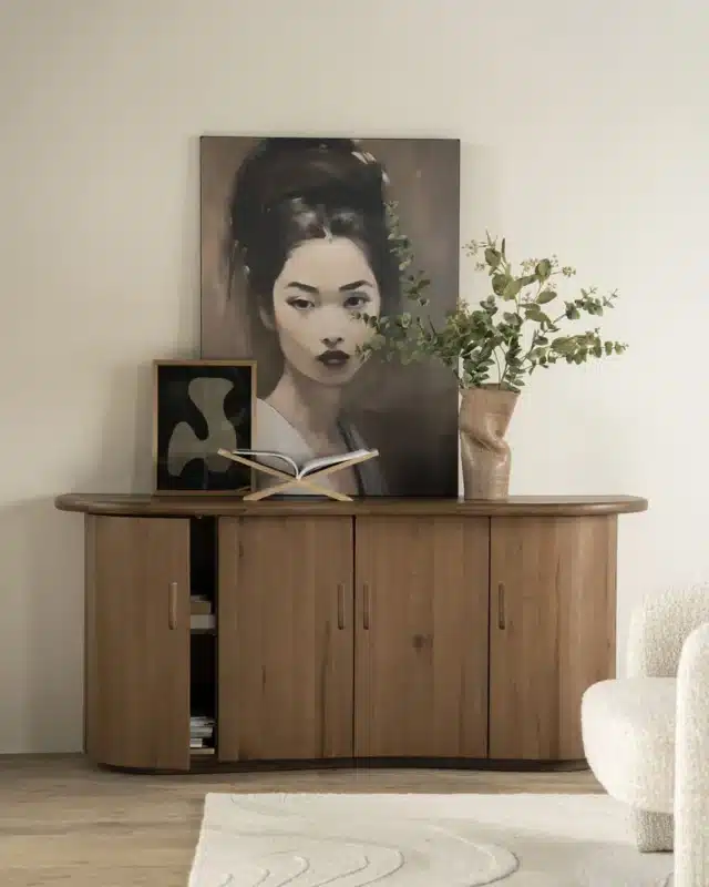 sfeerfoto Eleonora dressoir Josh 180x50x80 cm eiken bruin