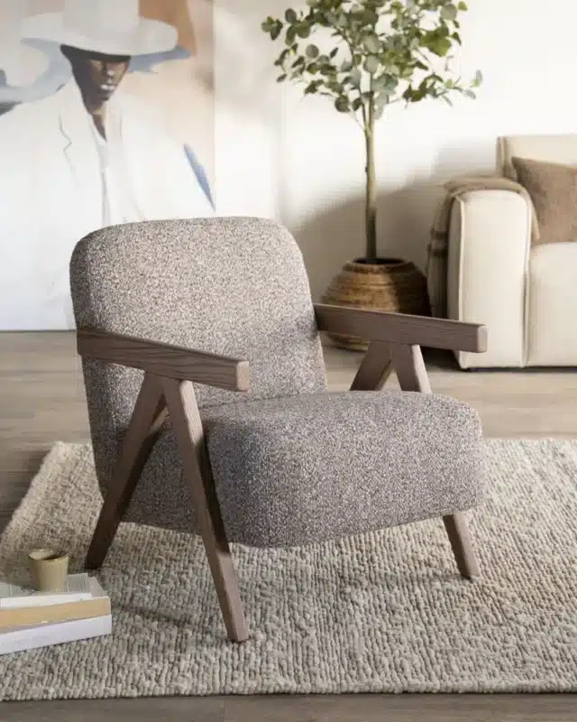 sfeerfoto Eleonora fauteuil Francis met arm taupe