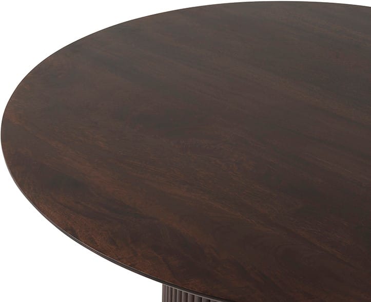 Blad Eetkamertafel Ø120, Mango Dark Walnut - Congo Table Collection