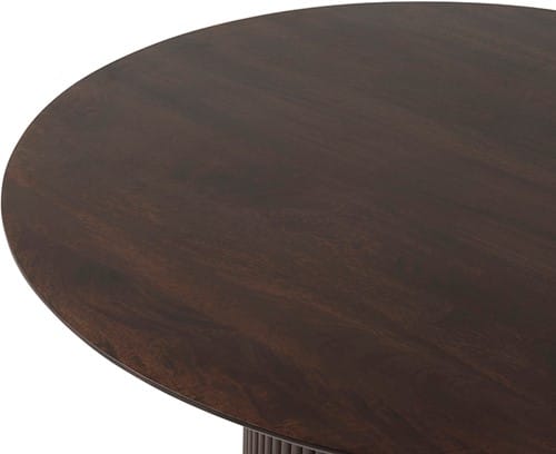Blad Eetkamertafel Ø140, Mango Dark Walnut - Congo Table Collection