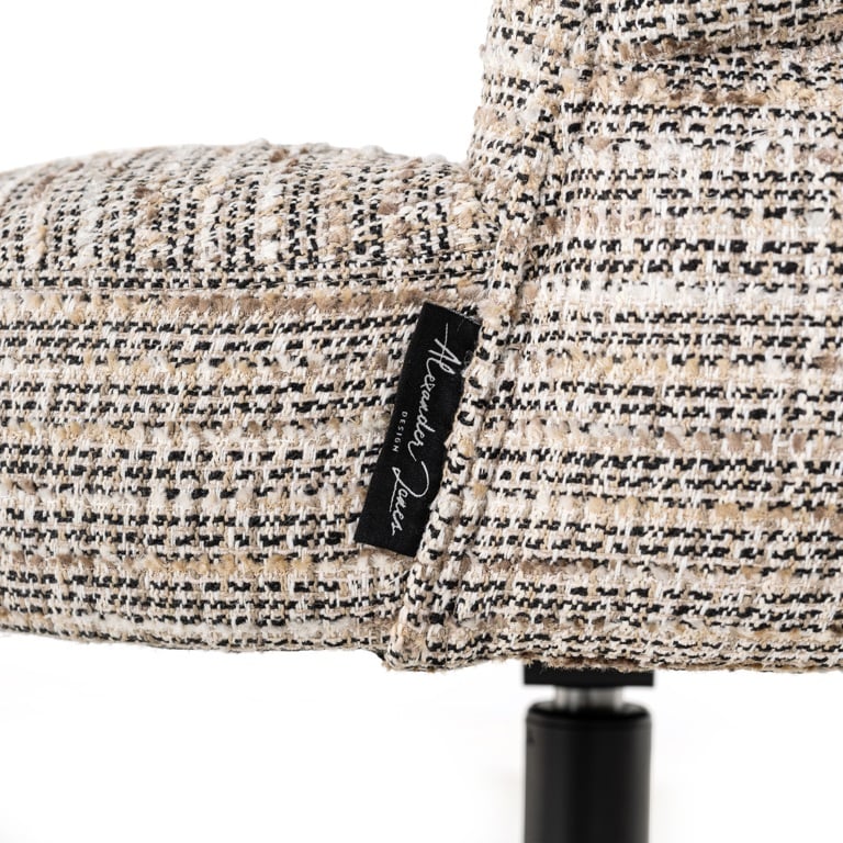 Detailfoto Richmond interiors eetkamerstoel Chadwick draaibaar beige