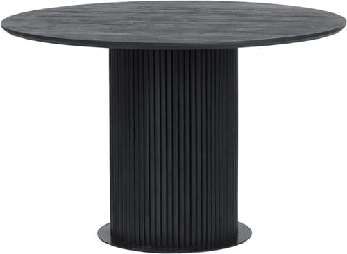 Eetkamertafel Ø120, Acacia Black - Congo Table Collection