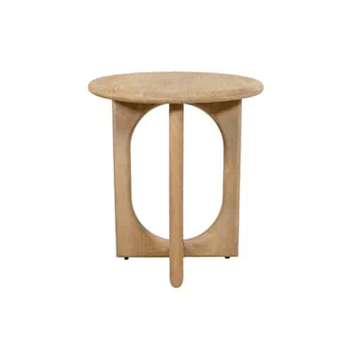 NijwieMySons Bijzettafel Ø50, H55, Acacia Groovy Natural - Zodiac Collection