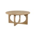 NijwieMySons Salontafel Ø80, H40, Acacia Groovy Natural - Zodiac Collection